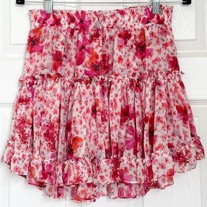 PRISTINE CONDITION Misa Los Angeles Marion Floral Mini Skirt